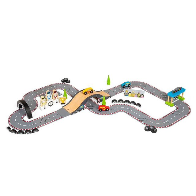 Ensemble de piste de course Roadway-Ensembles de jeu-BigJigs-Comme des Pirates