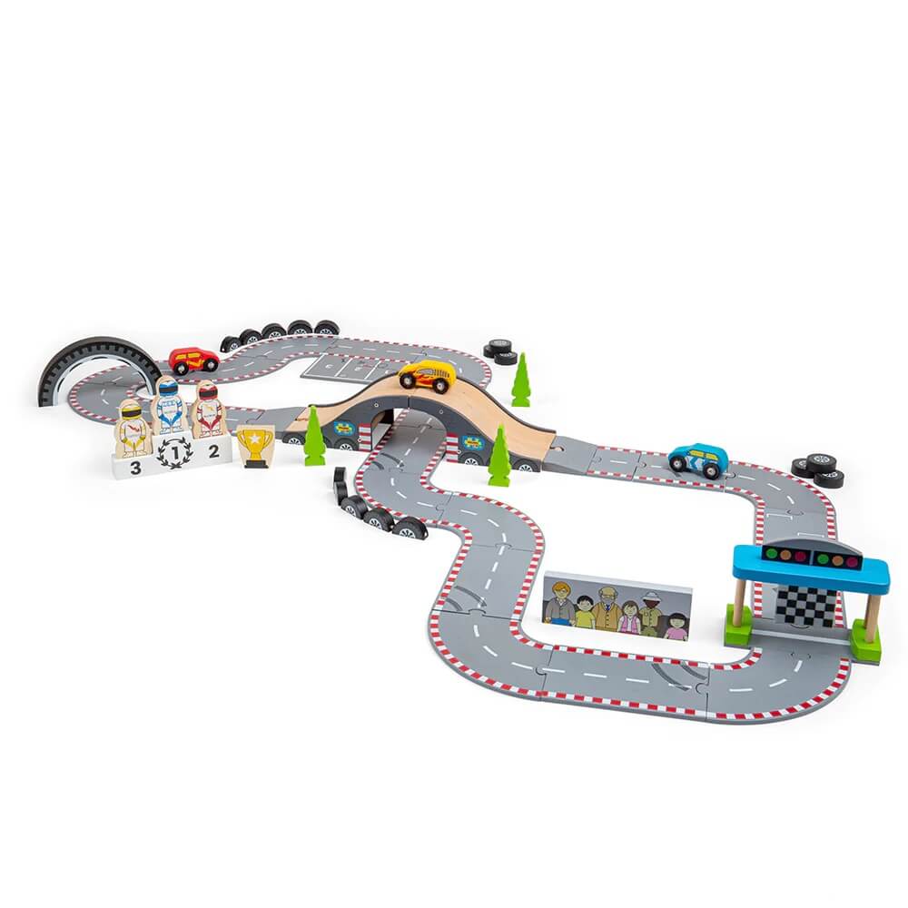 Ensemble de piste de course Roadway-Ensembles de jeu-BigJigs-Comme des Pirates