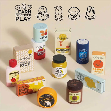 Ensemble d'épicerie du supermarché (12 pcs) - Jouets d'imitation by Le Toy Van