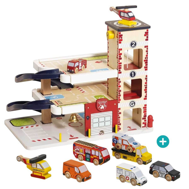 Ensemble garage et véhicules de secouristes - Ensembles de jeu by Le Toy Van