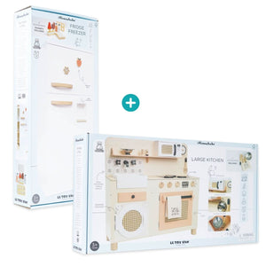 Ensemble Grande cuisine familiale + Réfrigérateur rétro - Jouets d'imitation by Le Toy Van