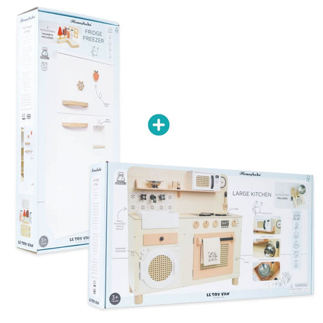 Ensemble Grande cuisine familiale + Réfrigérateur rétro - Jouets d'imitation by Le Toy Van