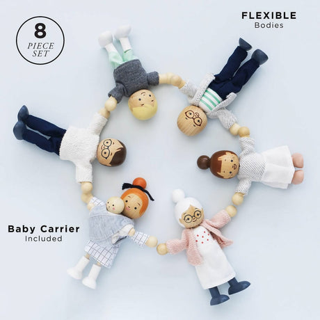 Ensemble Maison Bluebelle meublée + famille de poupées - Ensembles de jeu by Le Toy Van