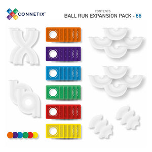 Ensemble Parcours de balle Creative Arc-en-ciel (102+66 pcs) - Jeux de construction by Connetix