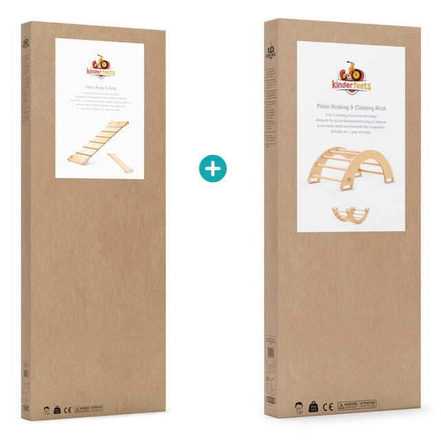 Ensemble Pikler : Arche à bascule + rampe-glissoire - Jeu actif by Kinderfeets