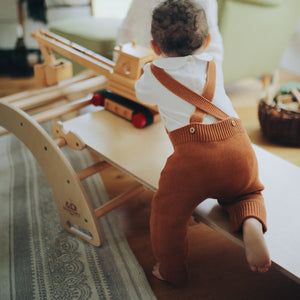 Ensemble Pikler : Arche à bascule + rampe-glissoire - Jeu actif by Kinderfeets