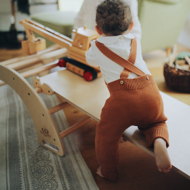 Ensemble Pikler : Arche à bascule + rampe-glissoire - Jeu actif by Kinderfeets