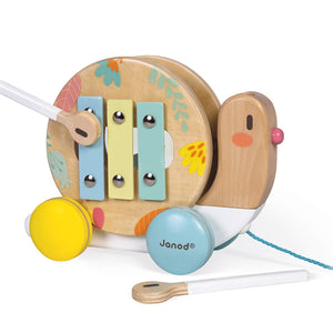 Escargot xylophone Pure à promener - Jouets à tirer / pousser by Janod