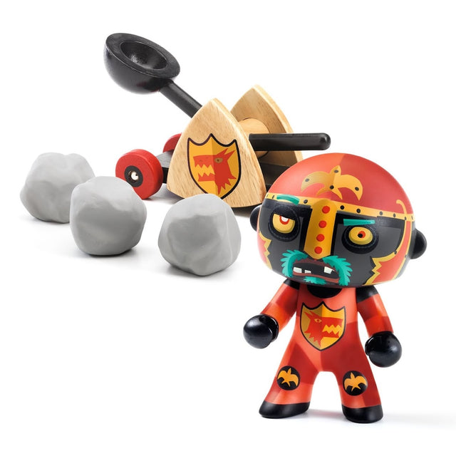 Figurine chevalier Baldy & catapulte - Figurines by Djeco