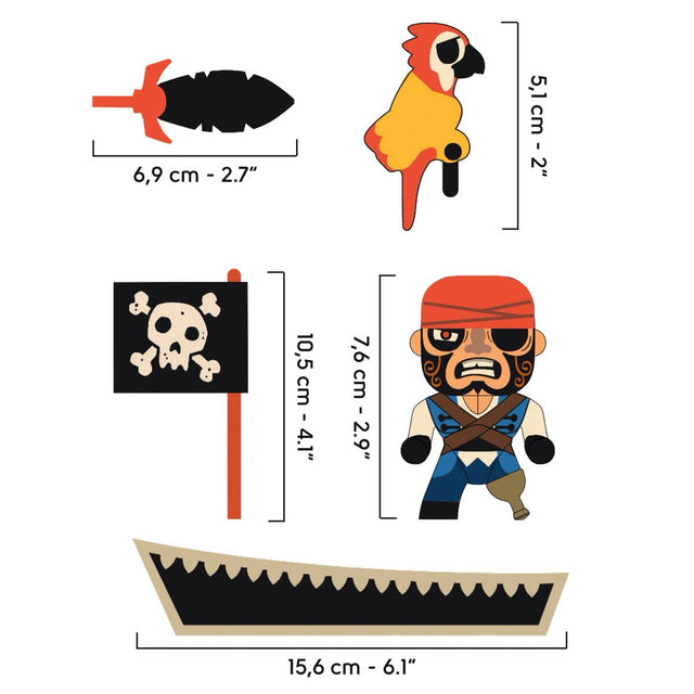 Figurine pirate Billy Cannot - Figurines by Djeco