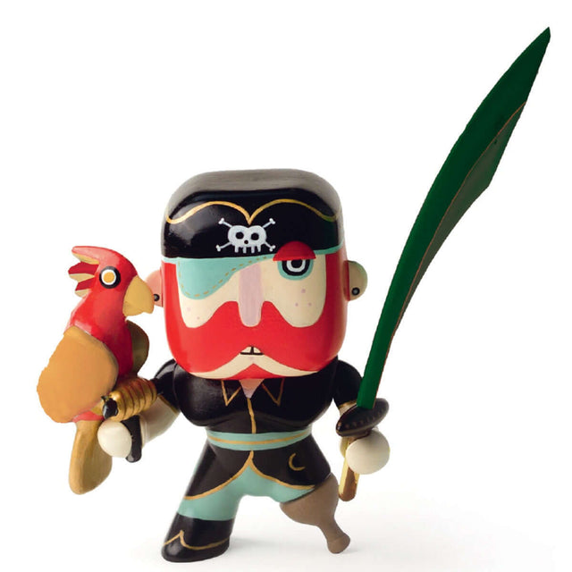 Figurine pirate Sam Parrot - Figurines by Djeco