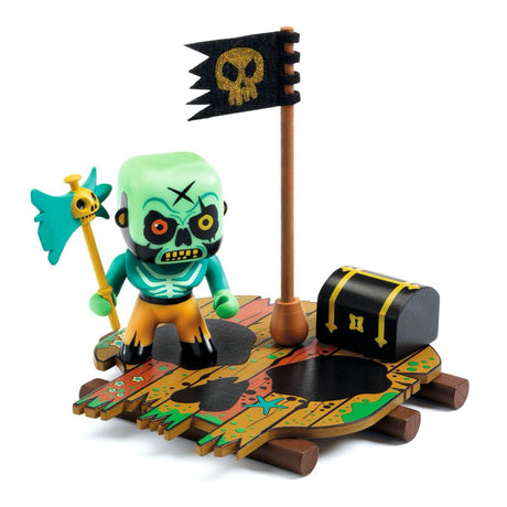 Figurine pirate Skullapic sur son radeau - Figurines by Djeco