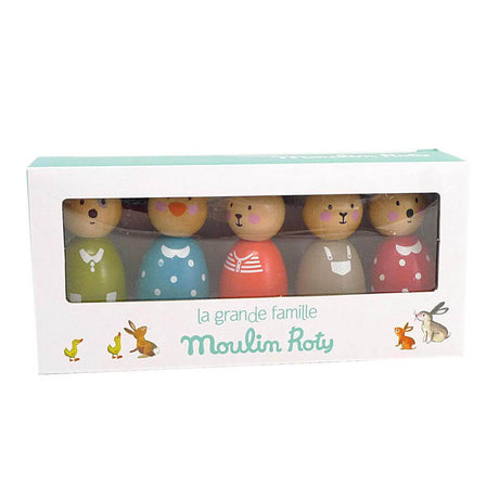 Figurines en bois La Grande Famille - Figurines by Moulin Roty