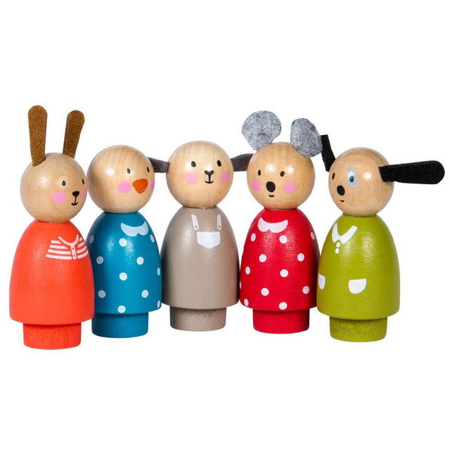 Figurines en bois La Grande Famille - Figurines by Moulin Roty