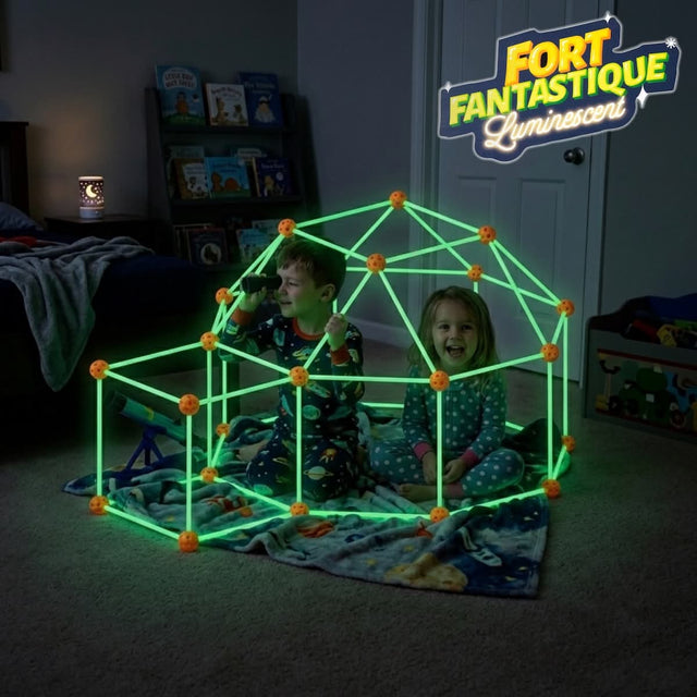 Fort fantastique phosphorescent (72 pcs) - Jeux de construction by PBI