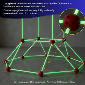Fort fantastique phosphorescent (72 pcs) - Jeux de construction by PBI