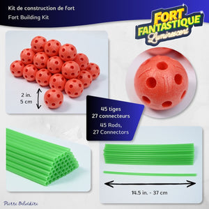 Fort fantastique phosphorescent (72 pcs) - Jeux de construction by PBI