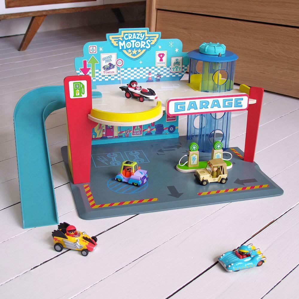 Garage Crazy Motors-Ensembles de jeu-Djeco-Comme des Pirates