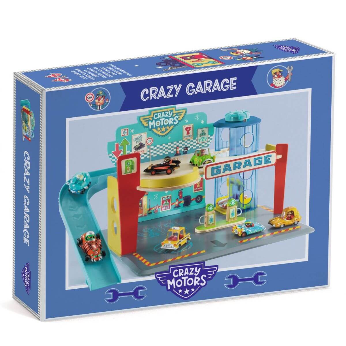 Garage Crazy Motors-Ensembles de jeu-Djeco-Comme des Pirates