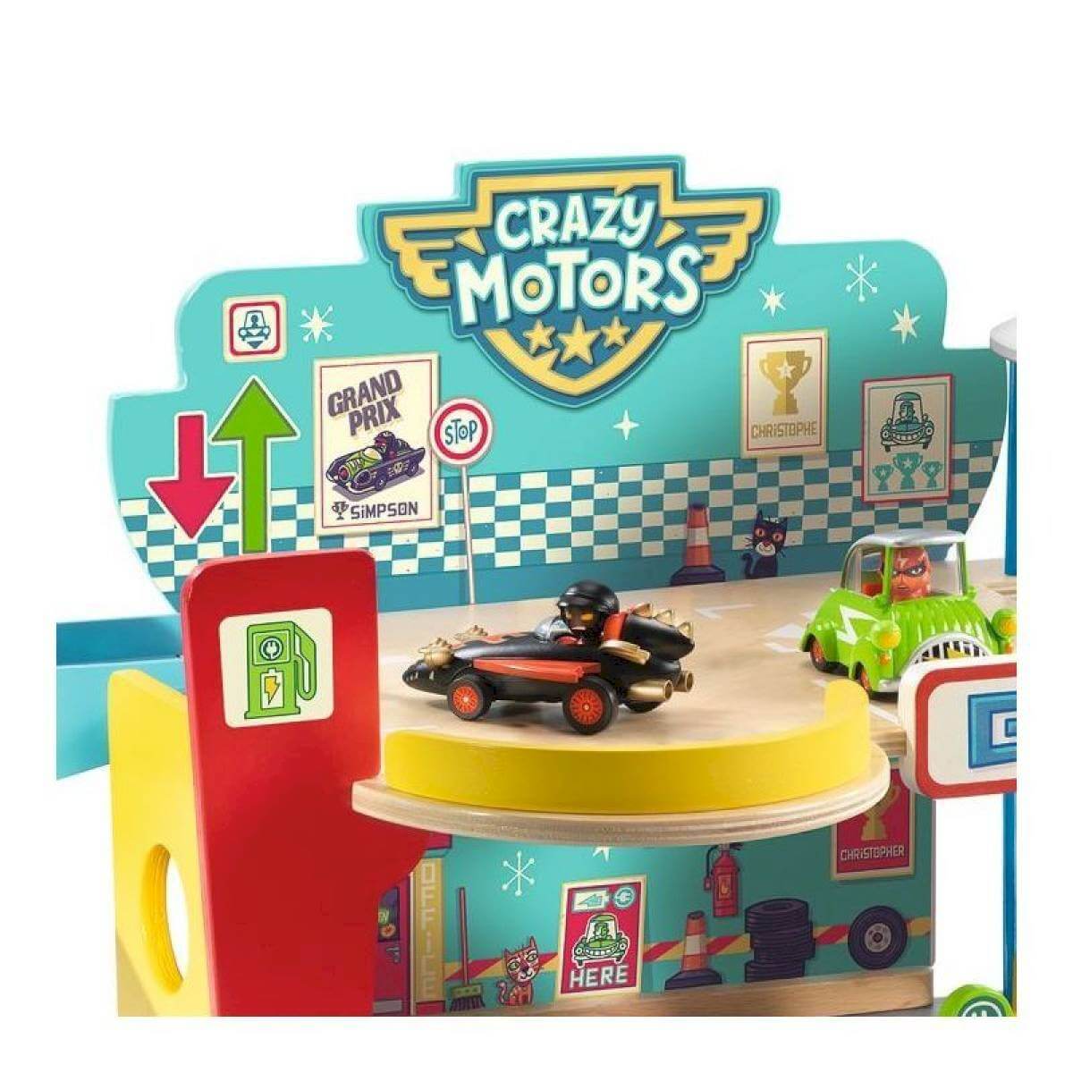 Garage Crazy Motors-Ensembles de jeu-Djeco-Comme des Pirates