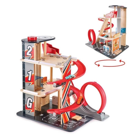 Garage de cascadeurs Gearhead-Hape-Comme des Pirates