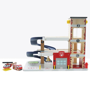 Garage en bois de pompiers et secouristes - Ensembles de jeu by Le Toy Van