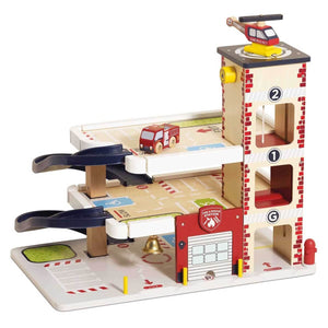 Garage en bois de pompiers et secouristes - Ensembles de jeu by Le Toy Van
