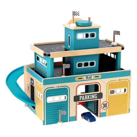 Garage en bois rétro Vilacity - Ensembles de jeu by Vilac