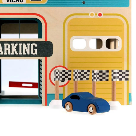 Garage en bois rétro Vilacity - Ensembles de jeu by Vilac