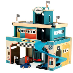 Garage en bois rétro Vilacity - Ensembles de jeu by Vilac
