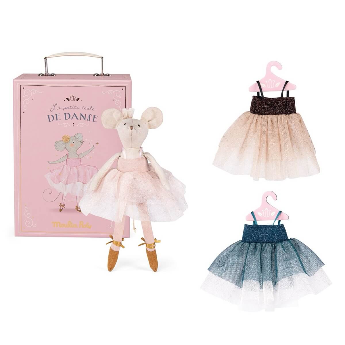 Garde-robe souris en tutus La petite école de danse - Poupées by Moulin Roty