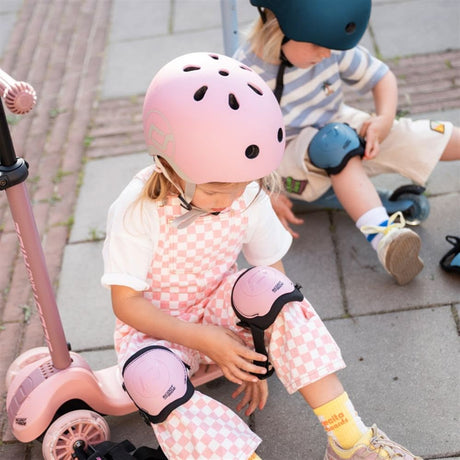 Genouillères & protège‑coudes - Rose - Jeux d'extérieur by Scoot & Ride