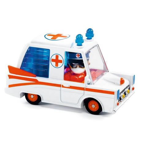 Hurry ambulance en métal Crazy Motors - Véhicules de jeu by Djeco