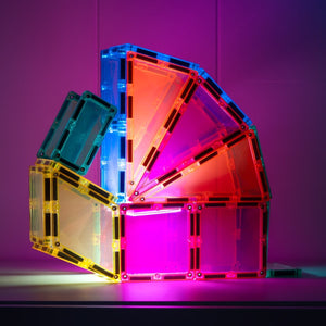 Tuiles magnétiques Fusée lumineuse (30 pcs) - Jeux de construction by Connetix