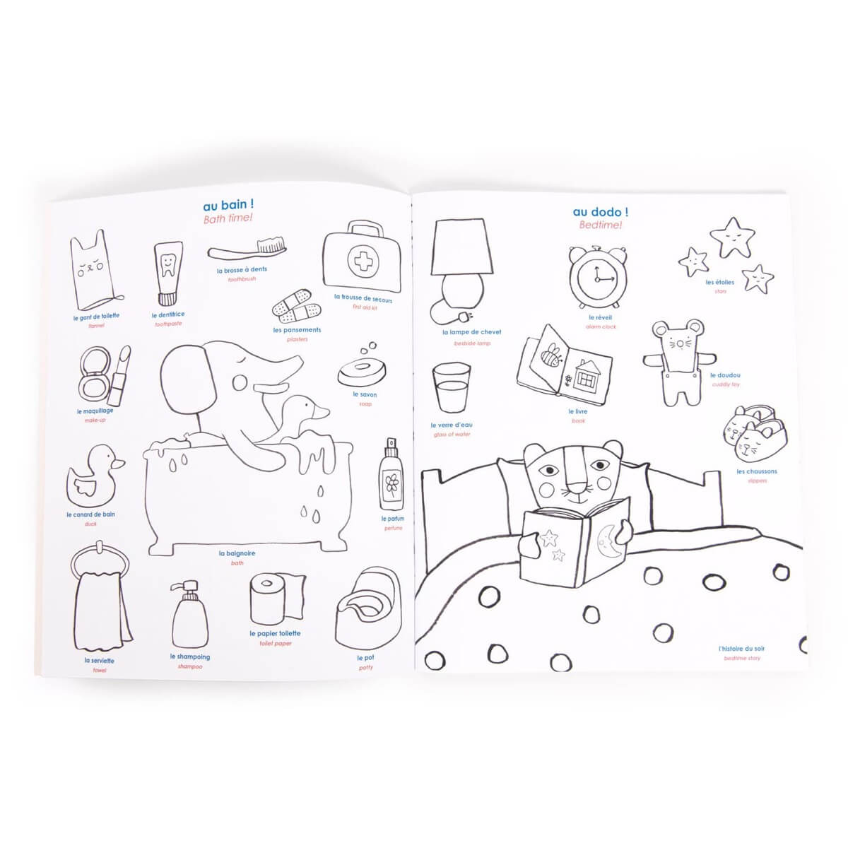 Imagier à colorier + autocollants Popipop - Art & bricolage by Moulin Roty