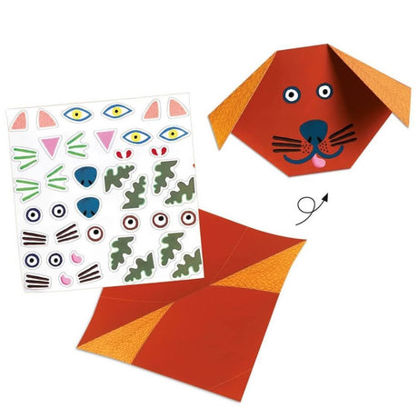 Initiation à l'origami - Têtes d'animaux - Art & bricolage by Djeco