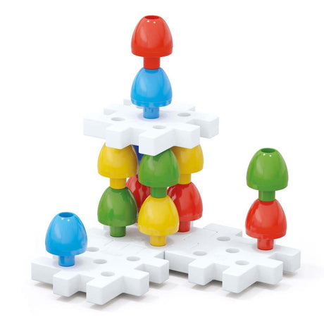 Jeu de chevilles Jumbo Peggy (20 pcs) - Jeux de construction by Quercetti