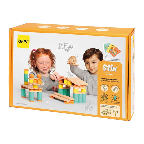 Jeu de construction libre Stix (108 pcs)-Jeux de construction-OPPI-Comme des Pirates