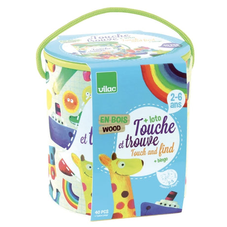 Jeu de reconnaissance tactile Touche et trouve - Jeux de motricité fine by Vilac