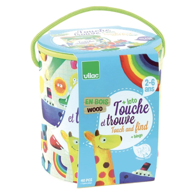 Jeu de reconnaissance tactile Touche et trouve - Jeux de motricité fine by Vilac