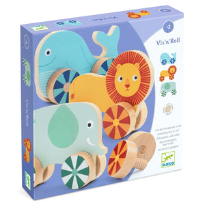 Jeu de vissage sur roues Vis'n'Roll - Jeux d'assemblage by Djeco