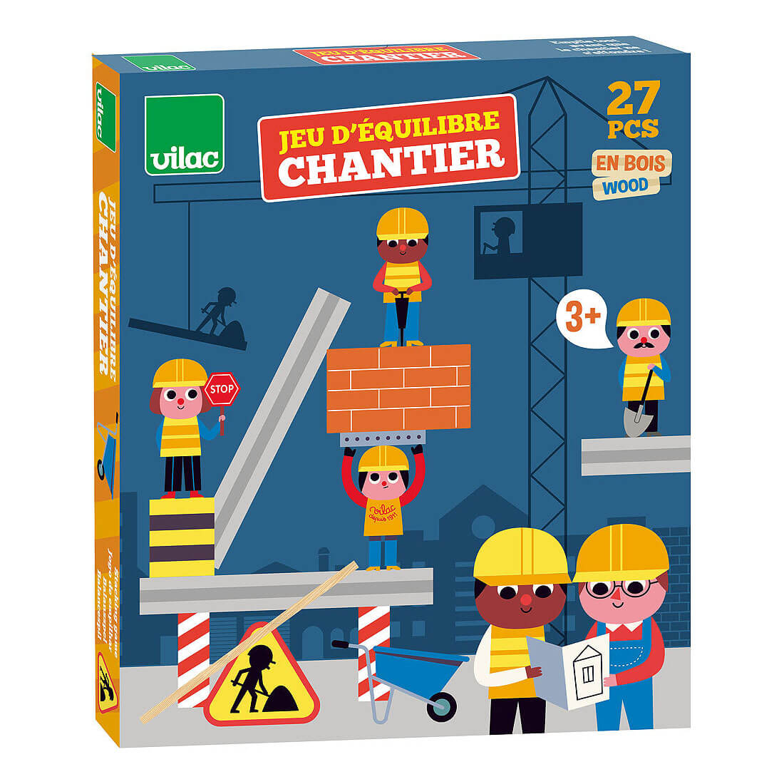 Jeu d'équilibre Chantier à empiler - Jeux d'adresse by Vilac