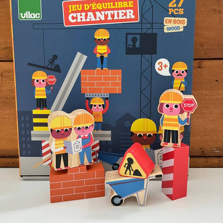 Jeu d'équilibre Chantier à empiler - Jeux d'adresse by Vilac