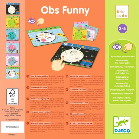 Jeu d'observation Obs Funny - Jeux éducatifs by Djeco