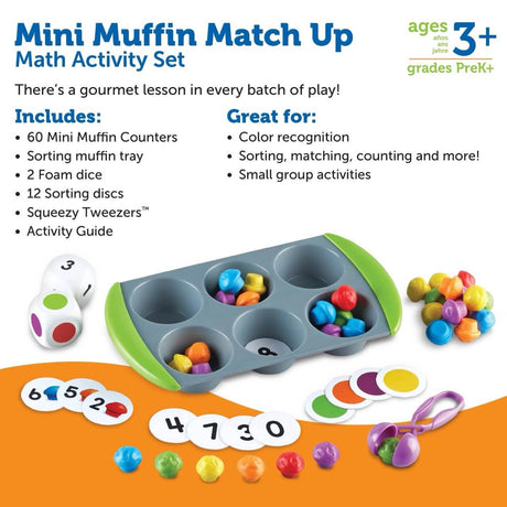 Kit d'activités mathématiques Mini Muffin Match Up-Jeux éducatifs-Learning Resources-Comme des Pirates