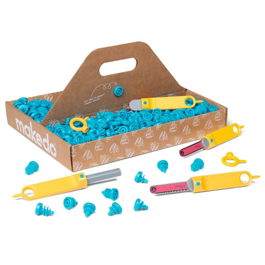 Makedo Create | Jeu de Construction en Carton pour Enfants, 260 pièces | Cabanes, déguisements
