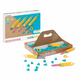 Kit de construction en carton Discover (126 pcs) - Art & bricolage by Makedo