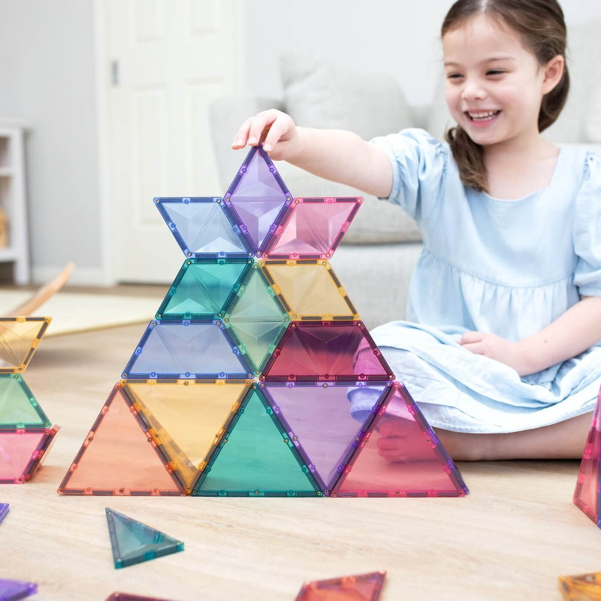 Kit d'extension de Formes Pastel (48 pcs)-Jeux de construction-Connetix-Comme des Pirates