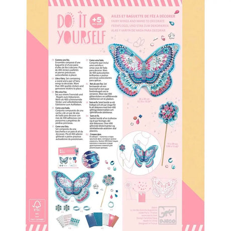 Kit DIY - Ailes et baguette de fée à décorer - Art & bricolage by Djeco