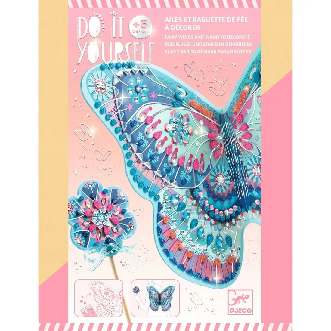 Kit DIY - Ailes et baguette de fée à décorer - Art & bricolage by Djeco